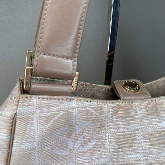 Chanel Travel Line CC Logo Handle Bag- Neutral Colors - Picture 10 of 16